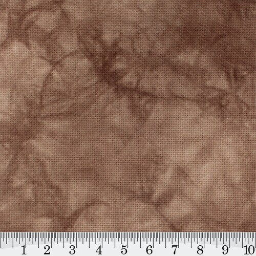 (image for) Brown Hand Dyed Effect Cross Stitch Fabric